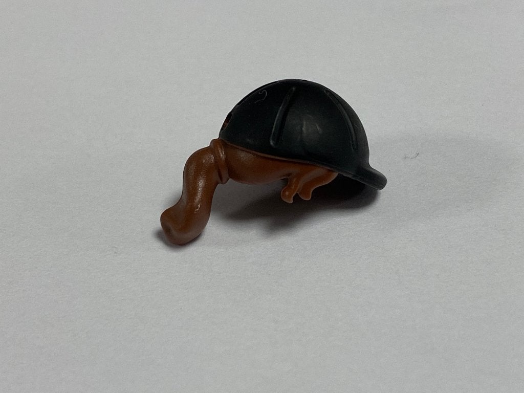 Lego nieuwe zwarte paardrij hoed met bruine staart, Overige thema's, Lego, Nieuw, Ophalen of Verzenden