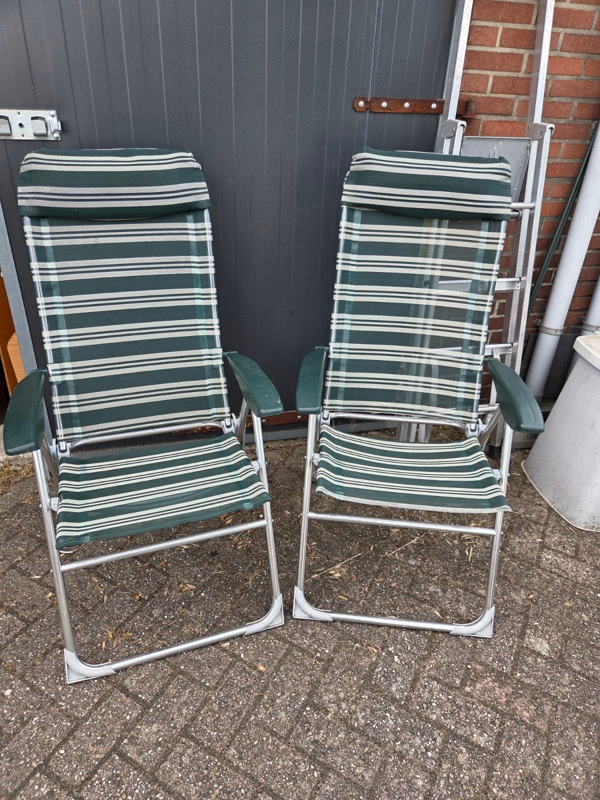 2 nette retro camping stoeltjes, Verzenden, Zo goed als nieuw, Campingstoel