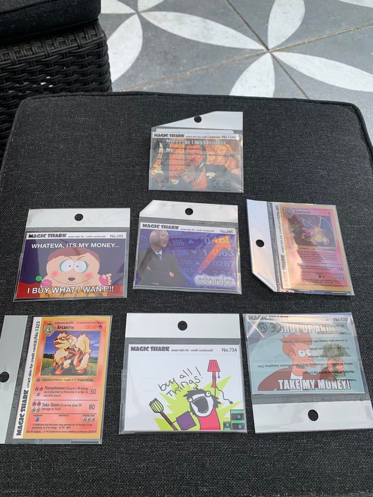Nieuwe bankpas creditcard stickers in verpakking, Ophalen of Verzenden, Nieuw