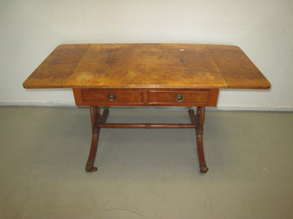 Antiek stijl wortelnoten dropleaf salontafel, Niet ingevuld, Gebruikt, Niet ingevuld, Niet ingevuld