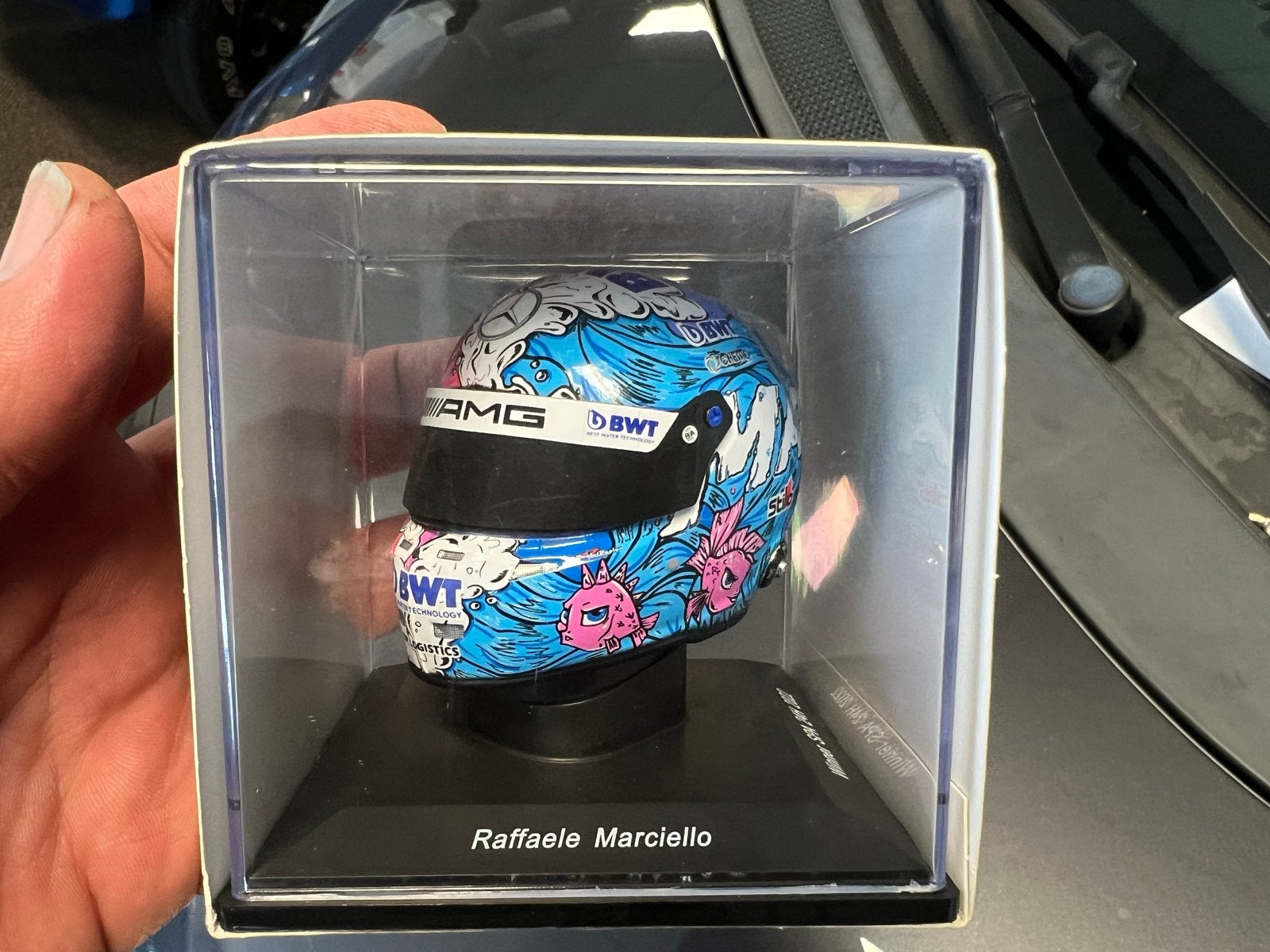 Spark Raffaele Marciello F1 Helm 1/5, Ophalen of Verzenden, Zo goed als nieuw, Formule 1