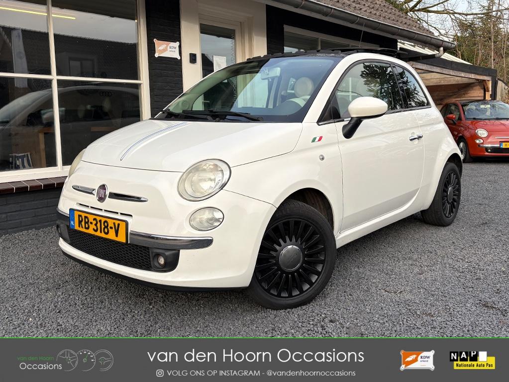 Fiat 500 1.2 SCHUIFKANTELDAK | LEDER | AIRCO | NW APK, Auto's, Voorwielaandrijving, Gebruikt, 1242 cc, 4 cilinders
