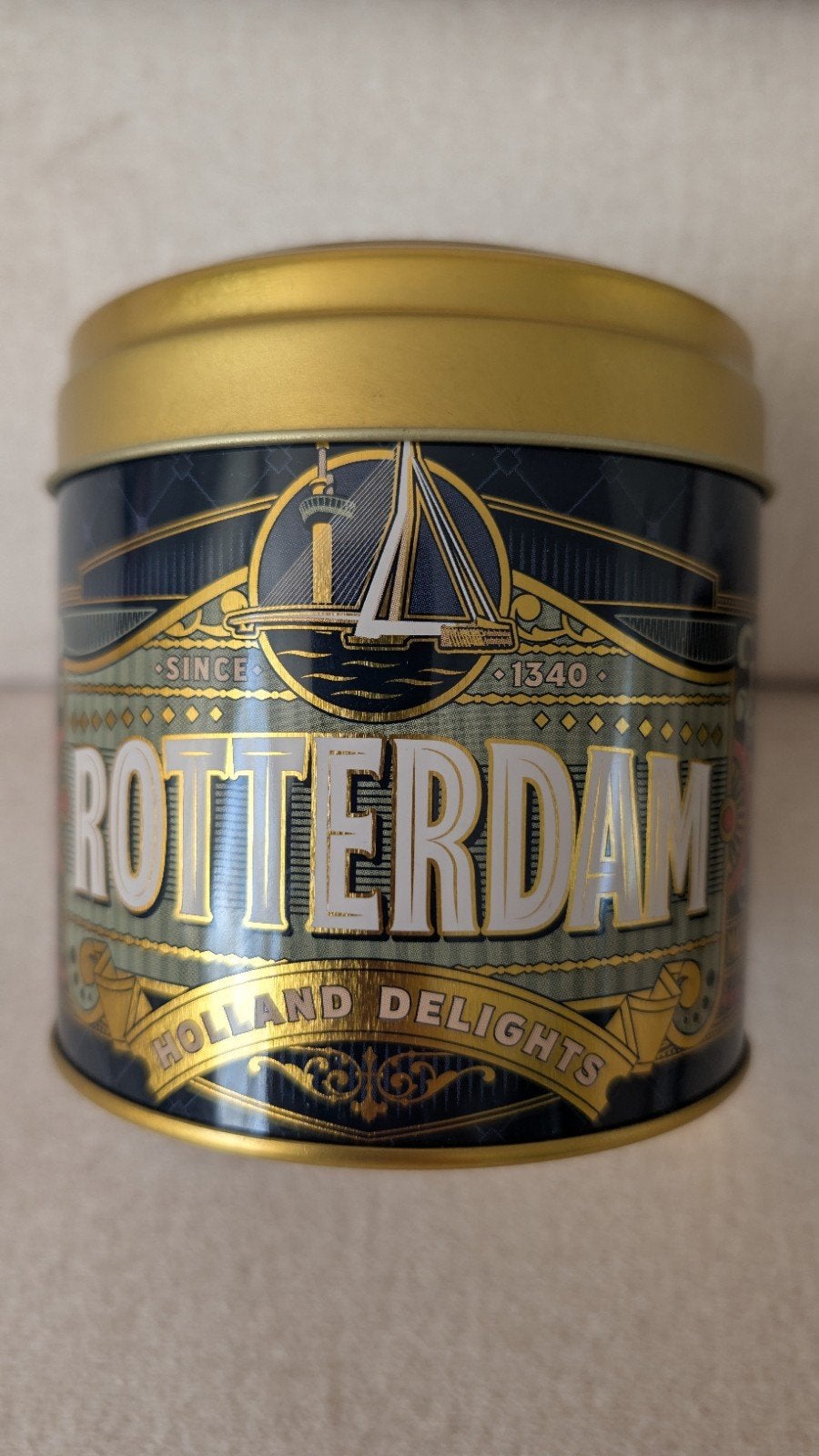 Rotterdam stroopwafels blik - Holland Delights, Verzamelen, Ophalen of Verzenden, Nieuw, Koek(jes), Overige merken