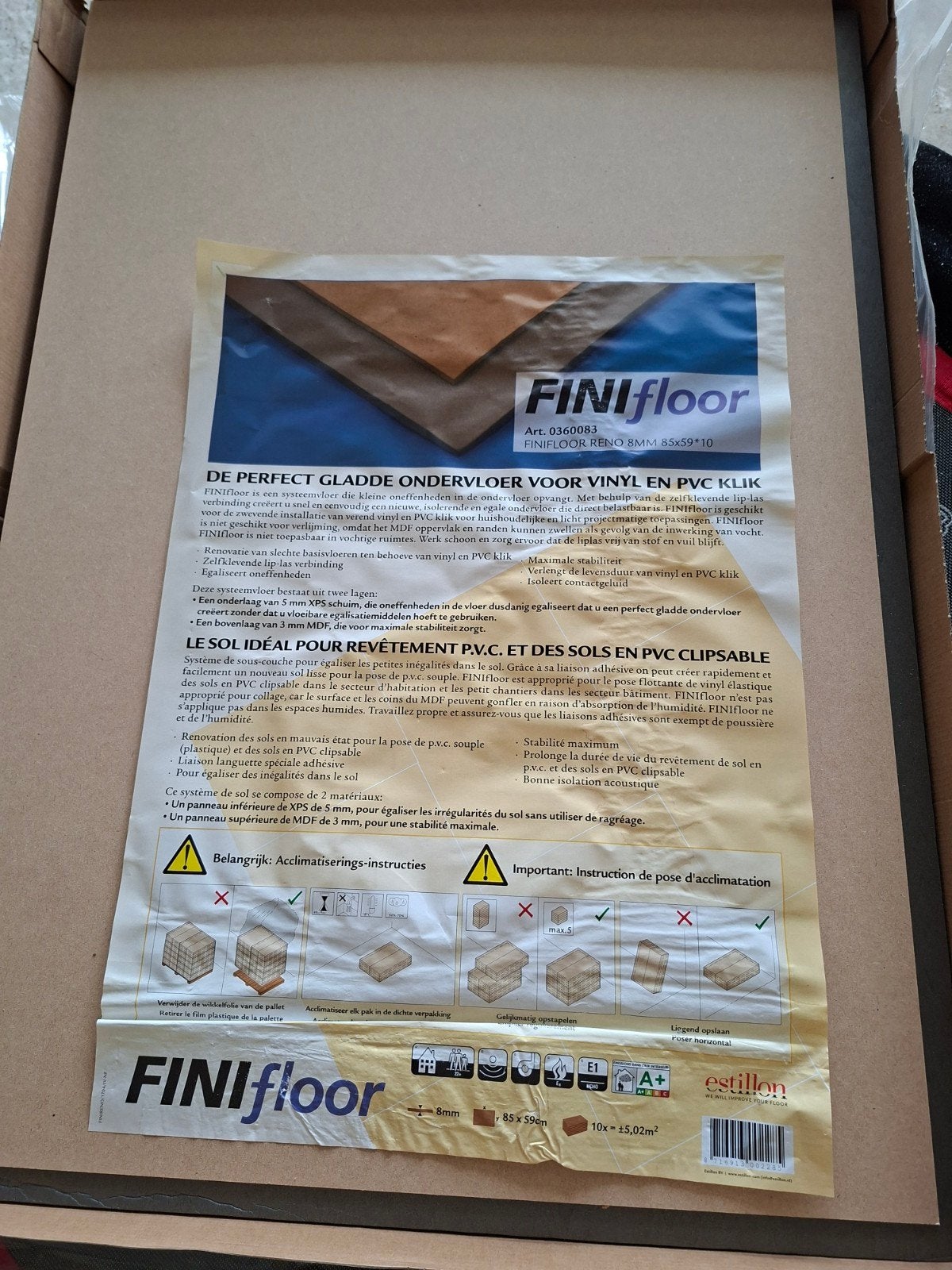 finifloor, Ophalen, Nieuw, Laminaat