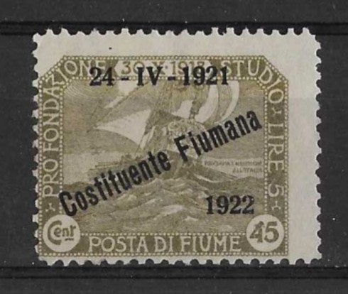 Fiume Michel 147 ongebruikt, Ophalen of Verzenden, Overige landen