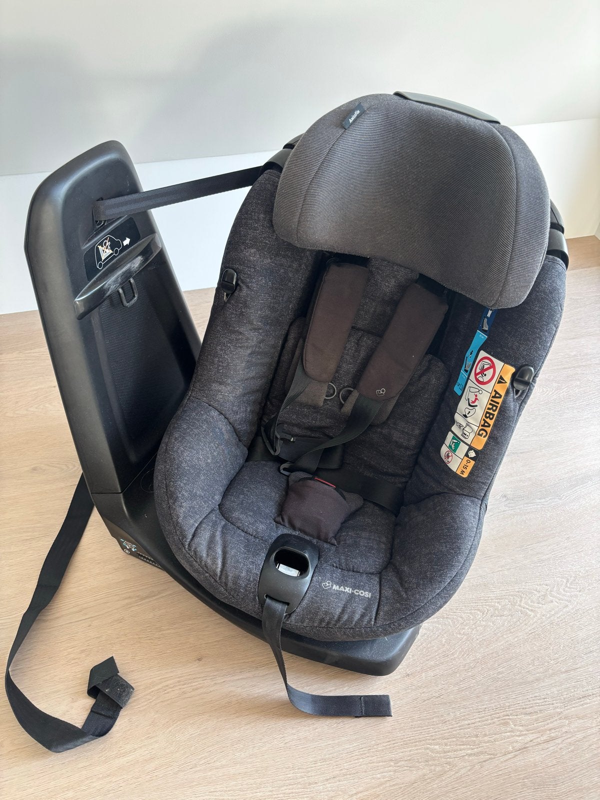 Maxi-Cosi Axissfix draaibare autostoel, Ophalen, Gebruikt, 0 t/m 18 kg, Verstelbare rugleuning