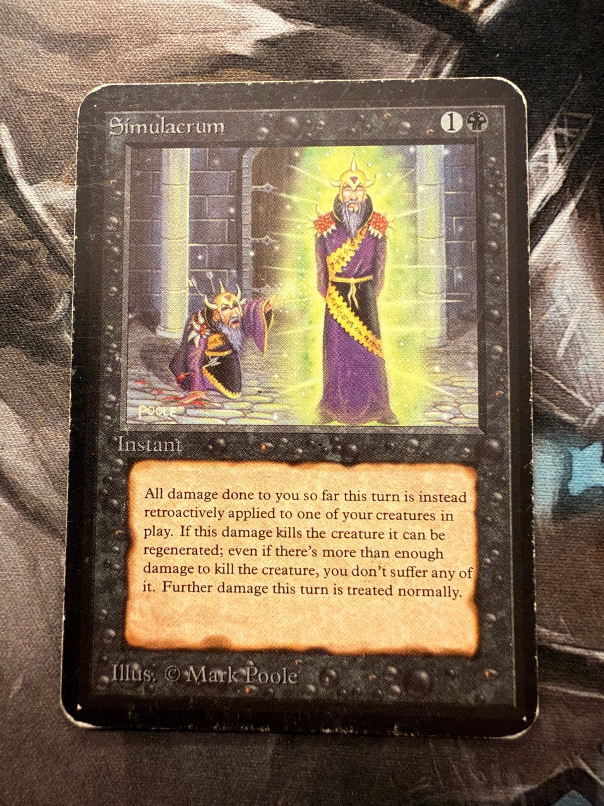 Magic The Gathering Simulacrum #1 Alpha, Ophalen of Verzenden, Gebruikt, Losse kaart