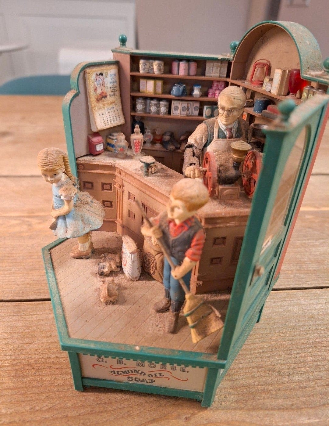 Oud muziekdoosje 'Franklin General Store' - Opknapper, Antiek en Kunst, Ophalen