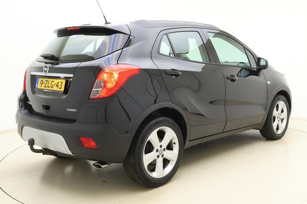 Opel Mokka 1.4 T Edition | Trekhaak | Airco | Lederen stuur, Voorwielaandrijving, Stof, Gebruikt, Zwart