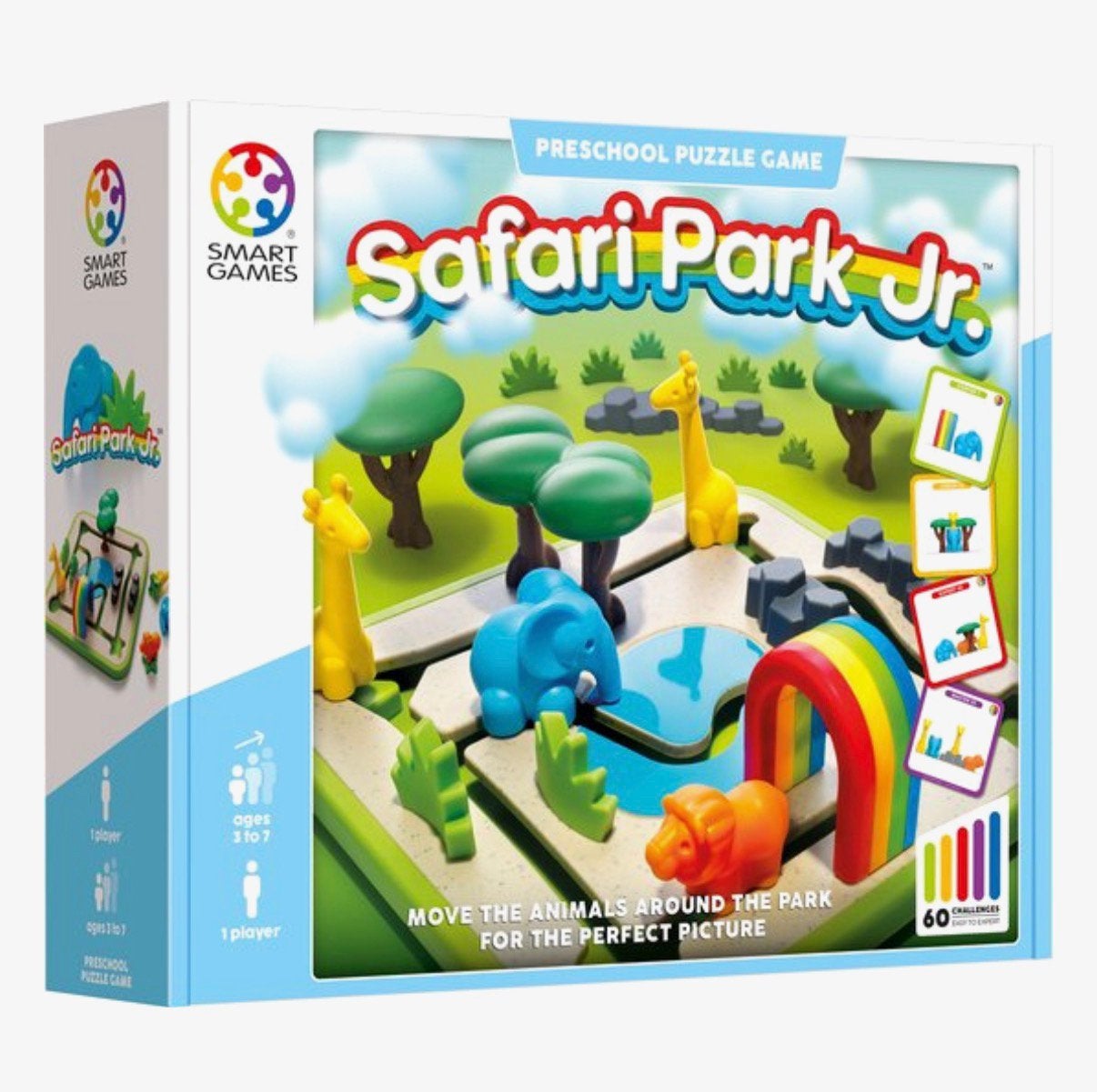 Safari park Jr - smart game - 3-7 jaar, 1 speler, Verzenden, Zo goed als nieuw, Vanaf 3 jaar