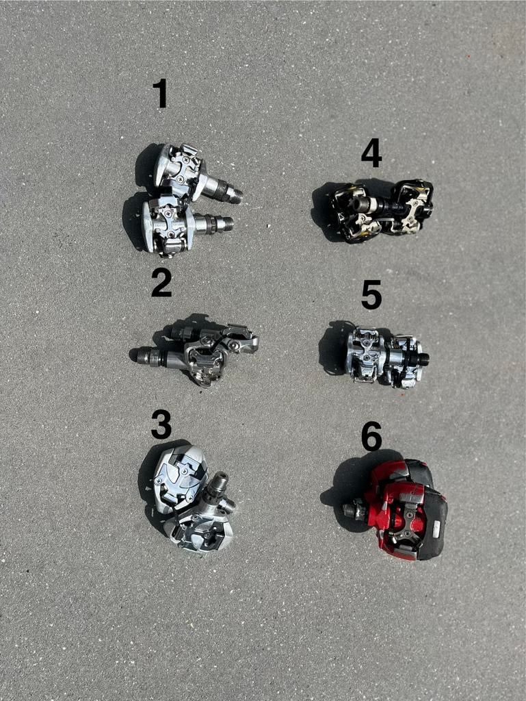 Diverse soorten klikpedalen / SPD pedalen, Ophalen of Verzenden, Gebruikt
