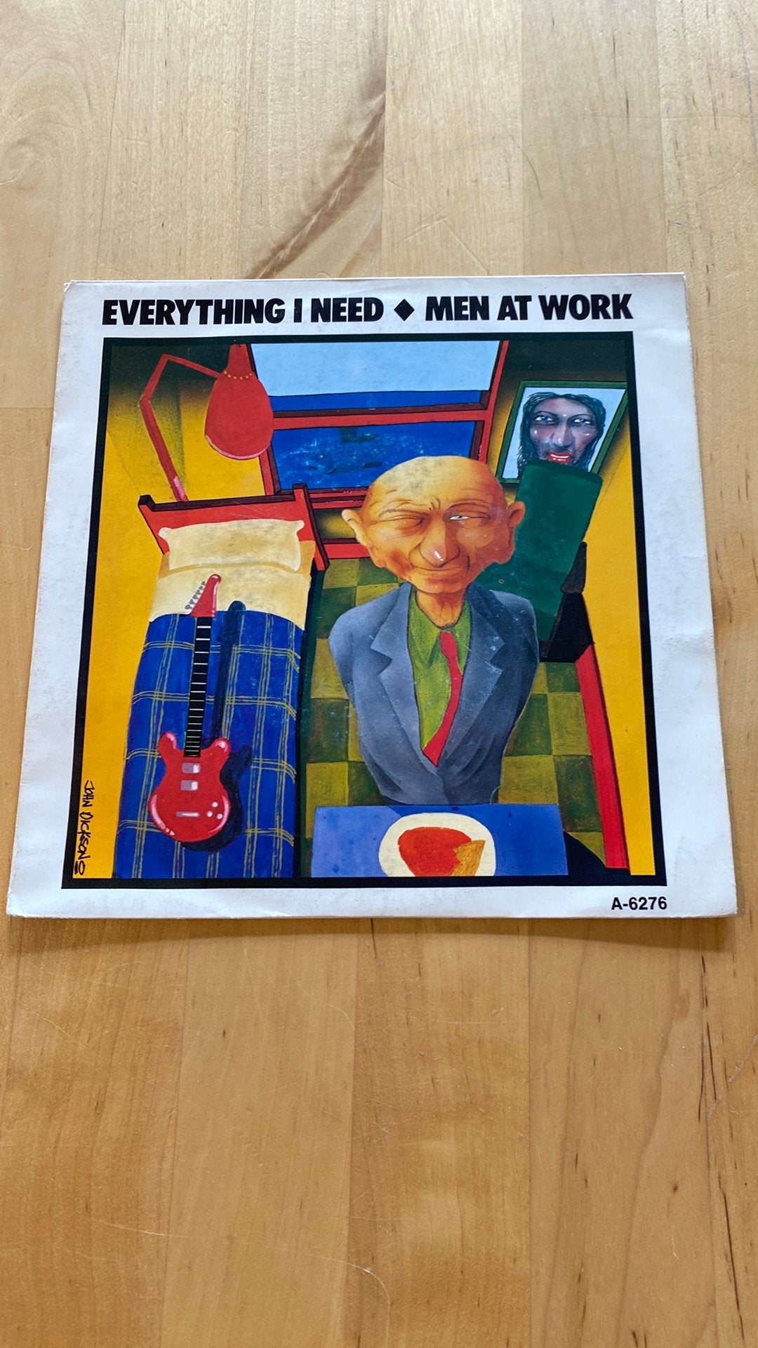 Vinyl single Men at Work - Everything I need, Ophalen of Verzenden, Zo goed als nieuw, Pop