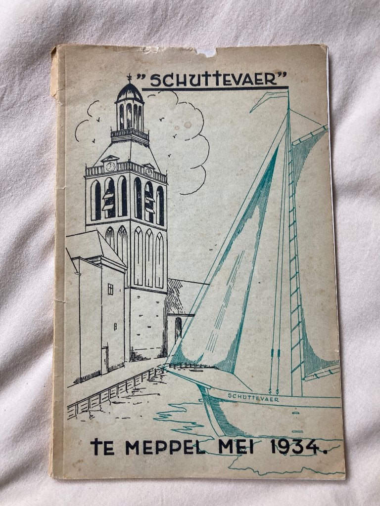 Schuttevaer gids programma schippersvereeniging Meppel 1934, Ophalen of Verzenden, 20e eeuw of later, Gelezen