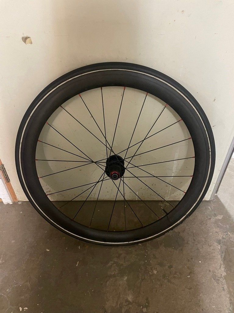 Zipp 404 tubular carbon racefiets wielen, Wiel, Zipp, Gebruikt, Ophalen of Verzenden