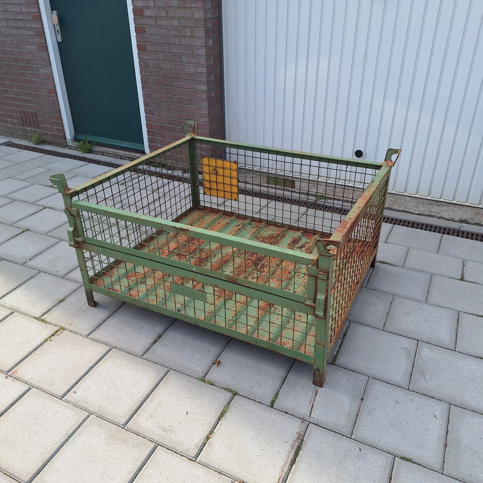 te koop Overtoom metalen gitterbox, Doe-het-zelf en Verbouw, Ophalen, Doos, 100 cm of meer, 60 cm of meer