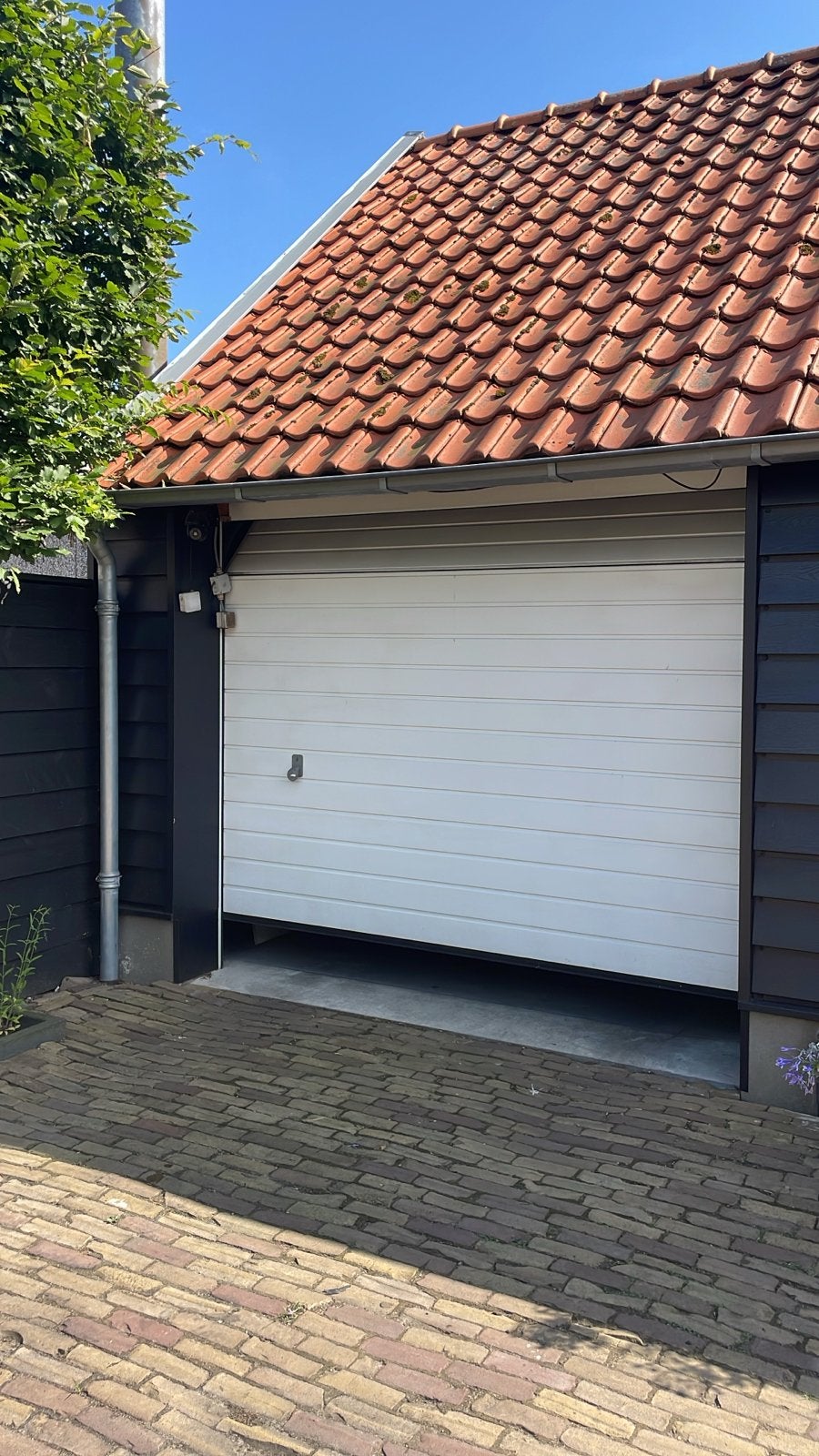 Elektrische garagedeur 2500x2180 - Veer gebroken, Doe-het-zelf en Verbouw, Deuren en Horren, Ophalen, Gebruikt, Garagedeur, 120 cm of meer