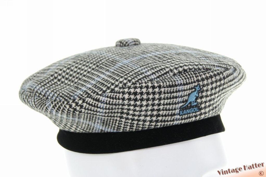 Kangol Show Your Teeth baret grijs pied-de-poule 54-60 nieuw, Hoed, Nieuw, Kangol, One size fits all
