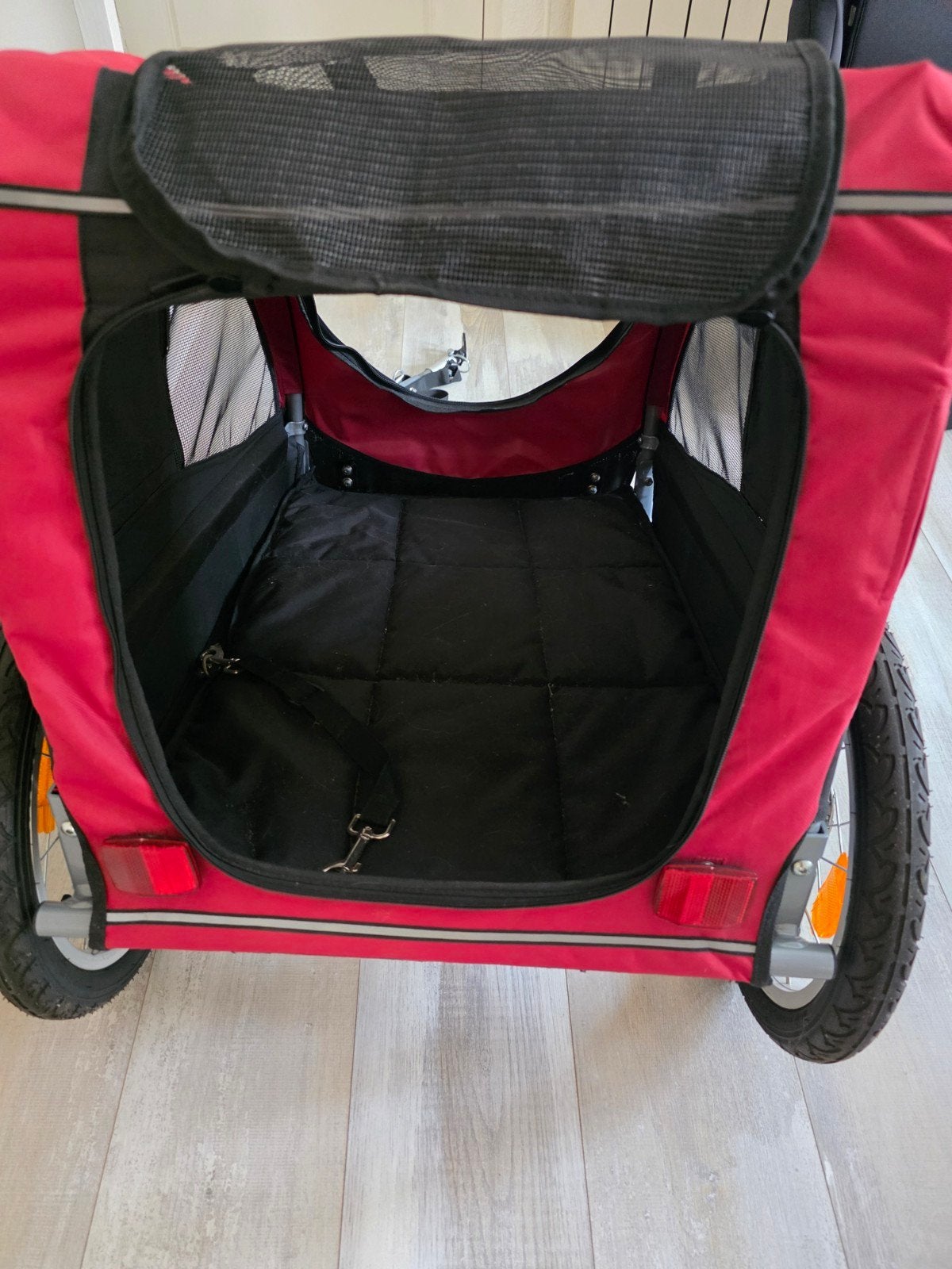 Trixie Hondenfietskar Medium - Rood/Zwart - Zo goed als nieu, Ophalen, Trixie, 20 tot 40 kg, Zo goed als nieuw