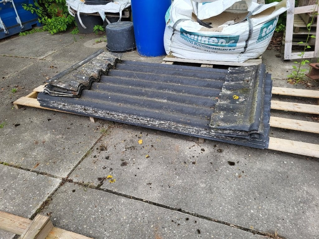 Golfplaten eterniet (geen asbest), Ophalen, Overige materialen, Gebruikt, Zwart