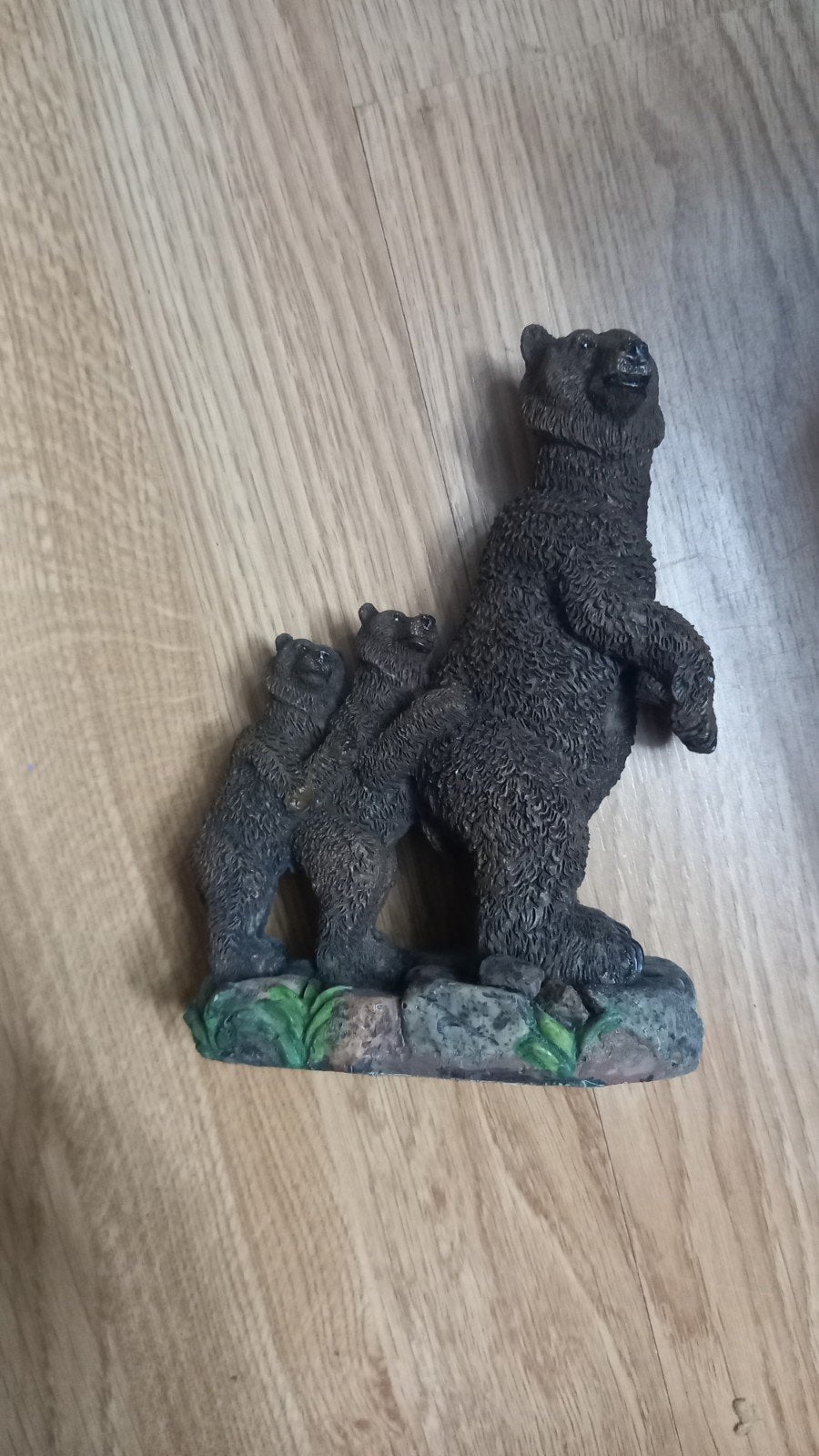 Beeldje van berenfamilie, 16 cm, steen, Ophalen of Verzenden, Nieuw