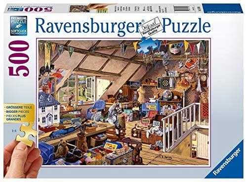 Ravensburger - Oma’s Zolder - 500XL stukjes, Ophalen of Verzenden, 500 t/m 1500 stukjes, Nieuw, Legpuzzel