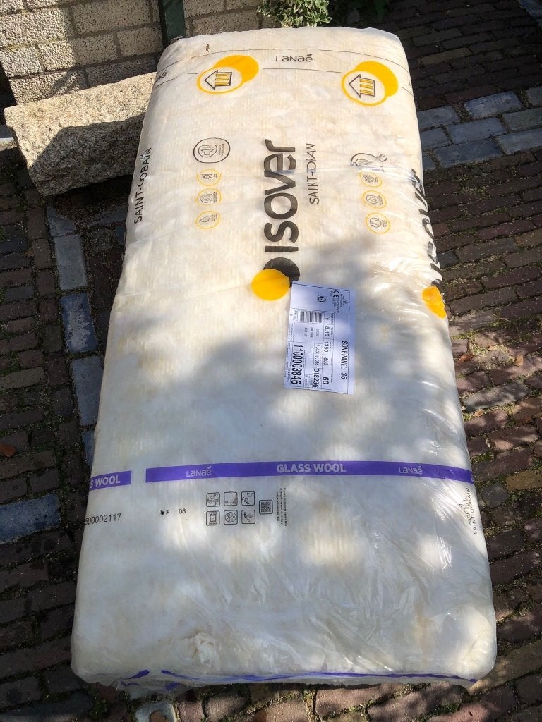 Glaswol isolatieplaten (ongebruikt), Doe-het-zelf en Verbouw, Isolatie en Afdichting, Ophalen, 4 tot 8 cm, Dakisolatie, Nieuw