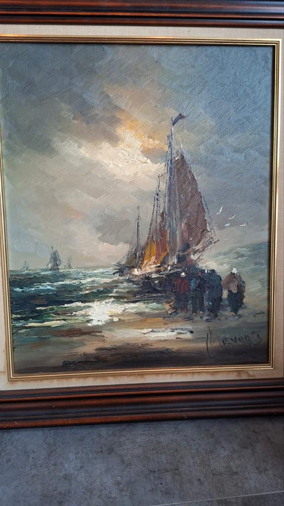 Schilderij Jan Bevort, Antiek en Kunst, Ophalen