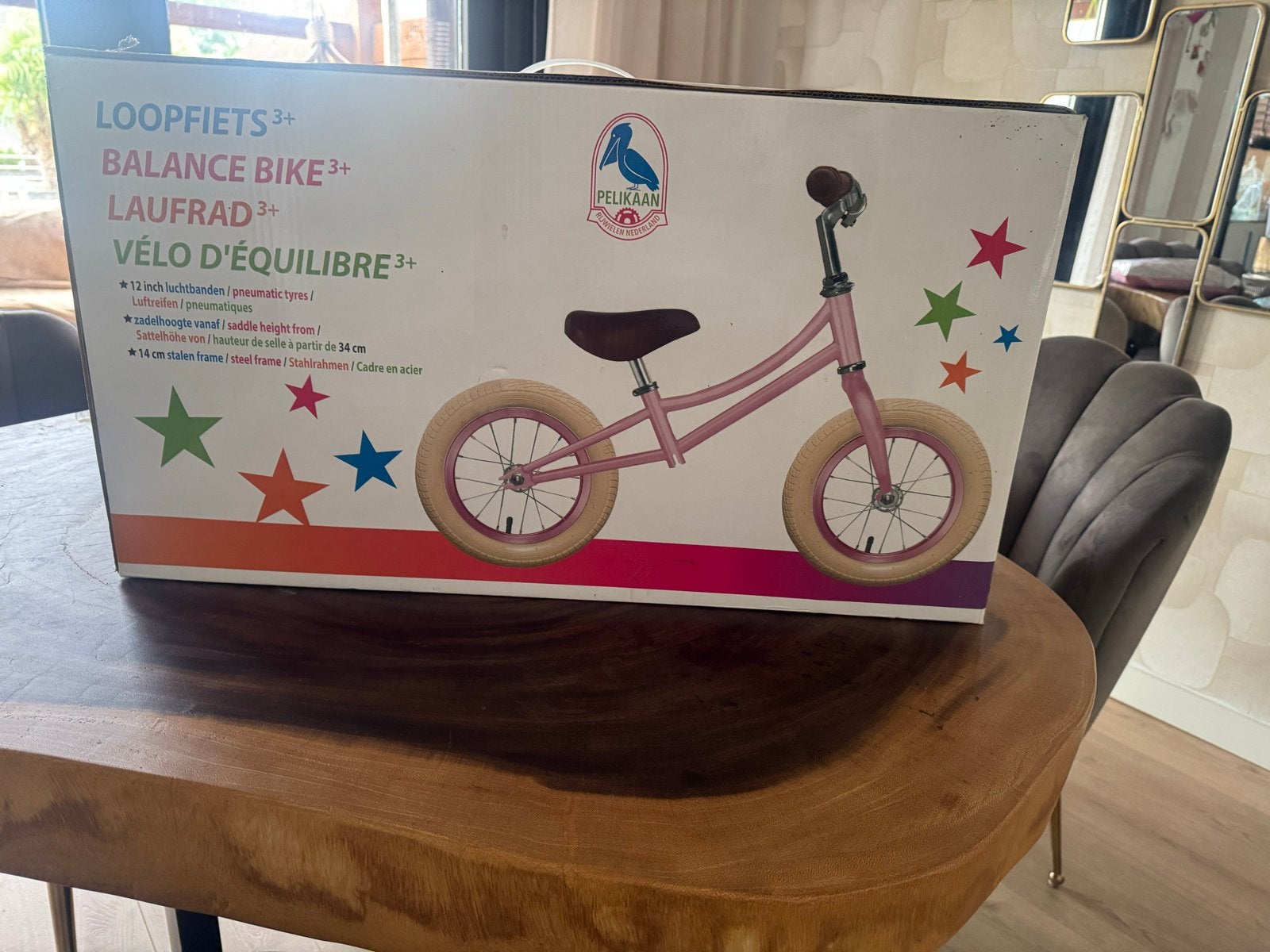 Pelikaan Loopfiets Roze - Nieuw in Doos, Ophalen of Verzenden, Nieuw, Loopfiets