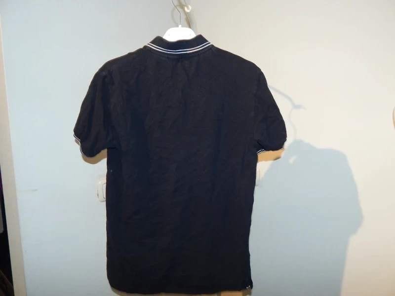 Stone Island zwarte polo witte accenten embleem 14Y, Gebruikt, Verzenden, Stone Island, Shirt of Longsleeve