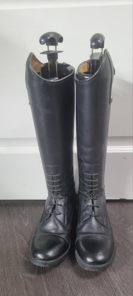 QHP rijlaarzen leer 37 N kinderpasvorm, Ophalen of Verzenden, Dressuur, Kinderen, Schoeisel