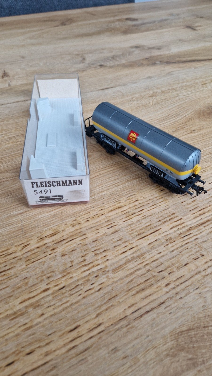 Fleischmann 5491 Shell ketelwagon, Gelijkstroom, Fleischmann, Wagon, Ophalen of Verzenden