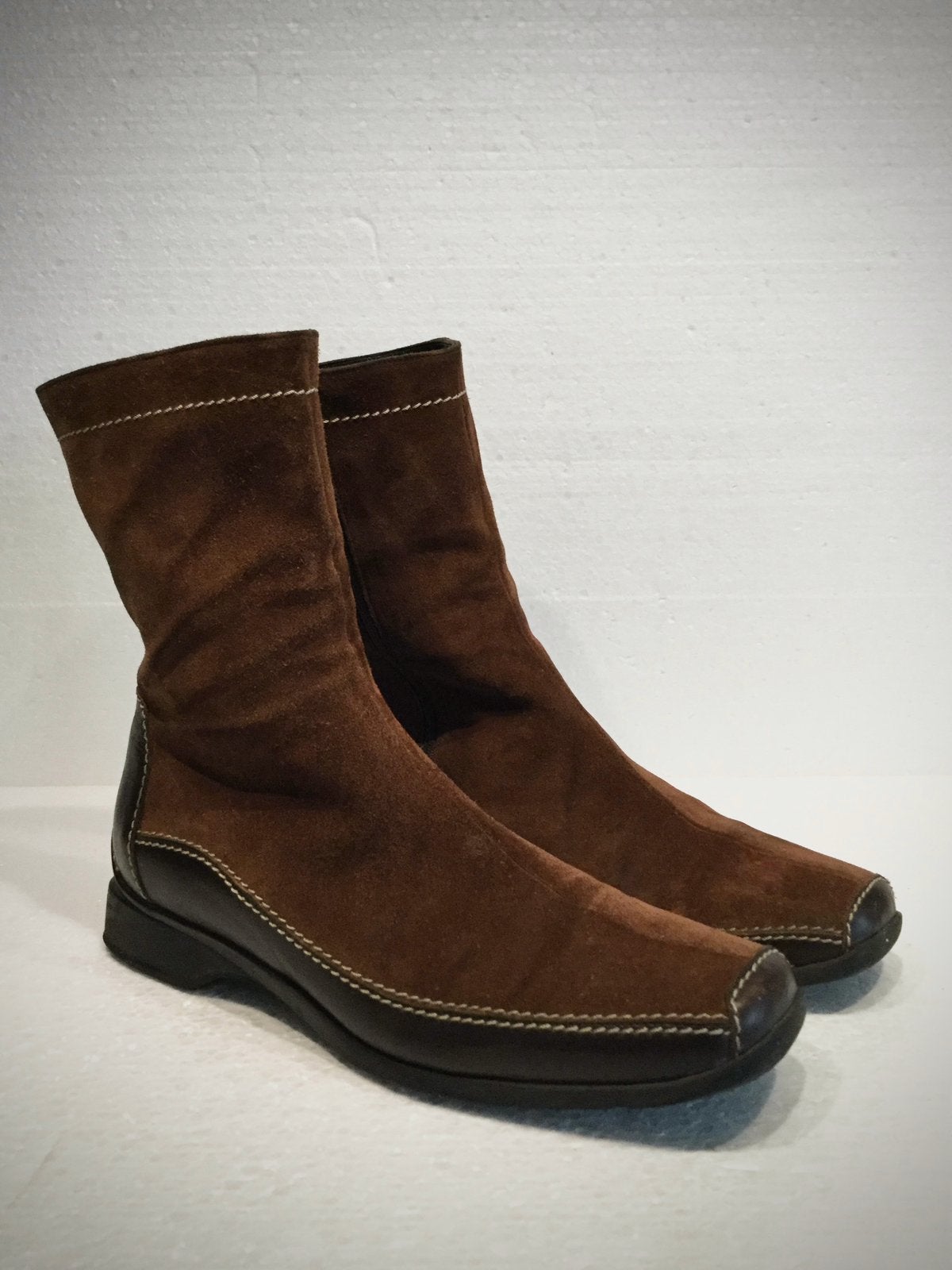 Picardi design enkel laarzen twee soorten leder maat 41, Kleding | Dames, Bruin, Lage of Enkellaarzen, Ophalen of Verzenden, Zo goed als nieuw