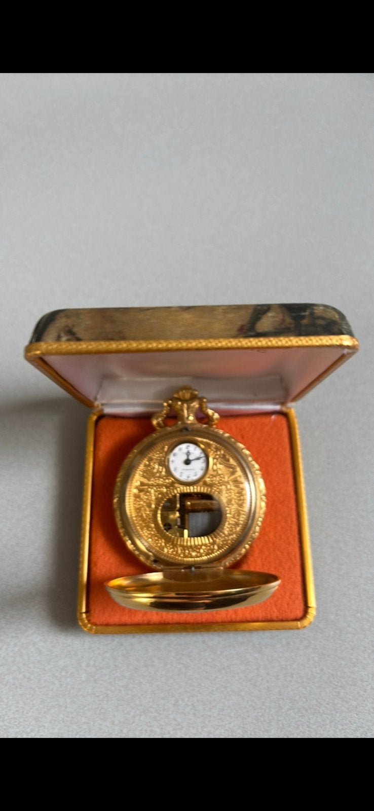 Zakhorloge Reuge goldplated, Ophalen of Verzenden