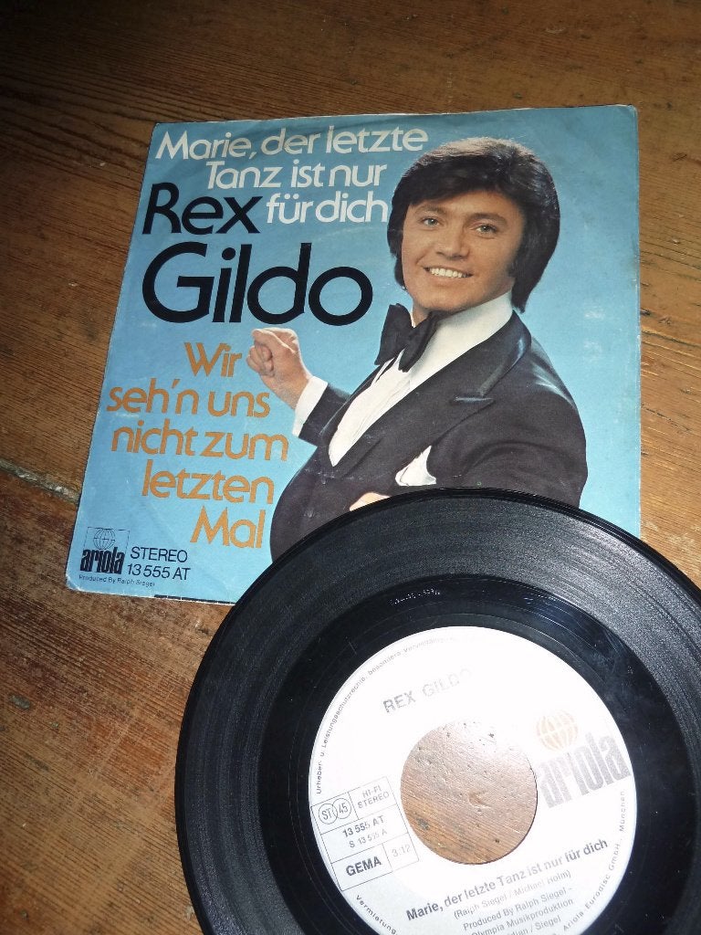 single REX GILDO Marie Der Letzte Tanz Ist Nur Für Dich 1974, Ophalen of Verzenden, Gebruikt, Pop