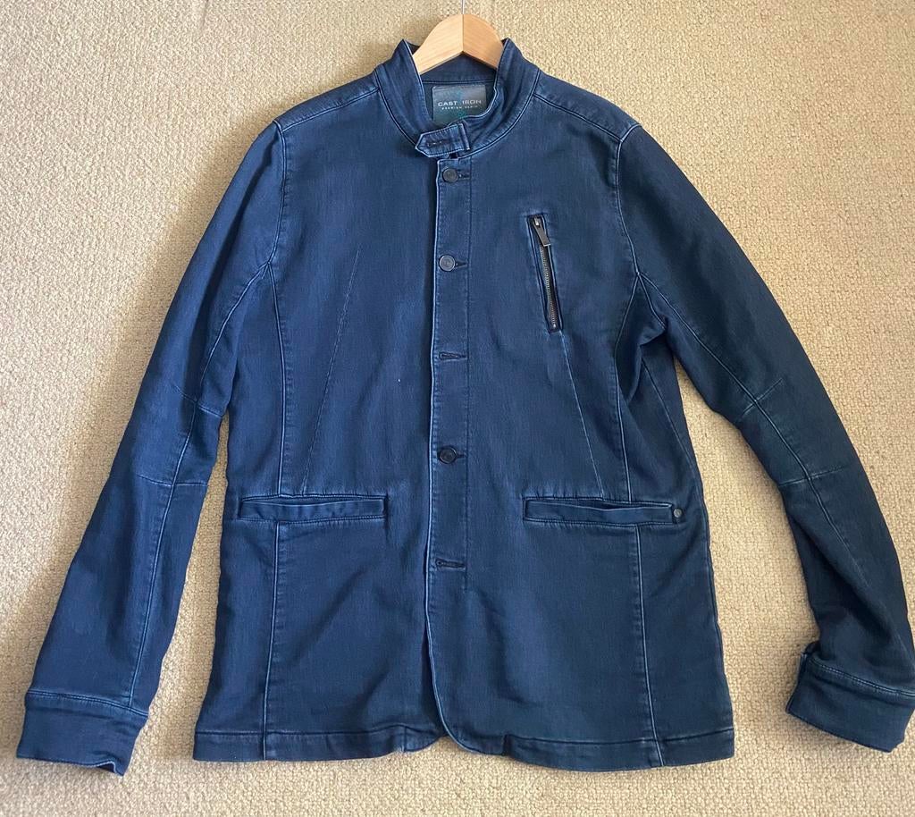 Cast Iron Premium Denim: casual jssje/colbert, XL, stretch, Kleding | Heren, Jassen | Zomer, Ophalen of Verzenden, Zo goed als nieuw