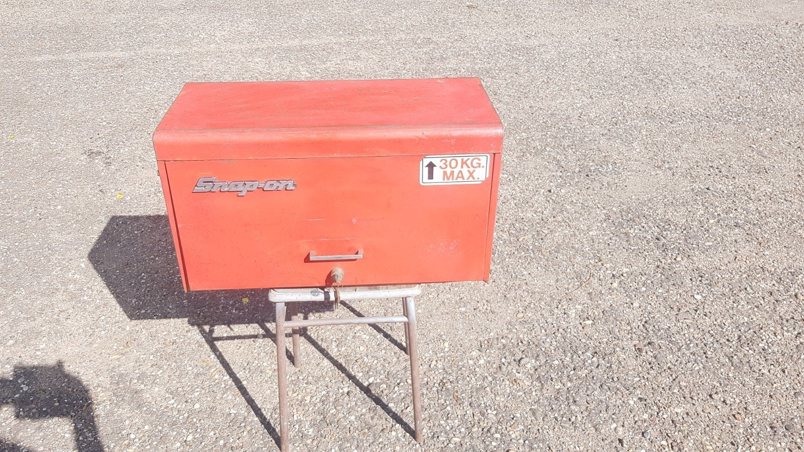 Snap-On gereedschapskist met chroom logo., Ophalen