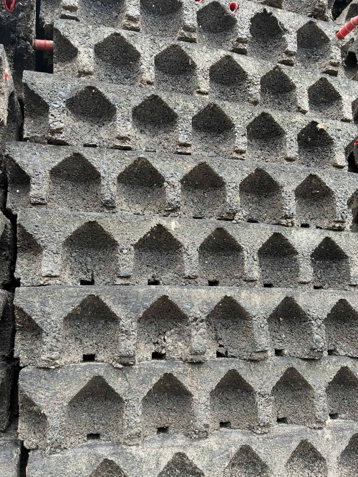 Circa 300 rubber tegels! 50x50x8cm, Ophalen, Gebruikt, Overige typen, Rubber
