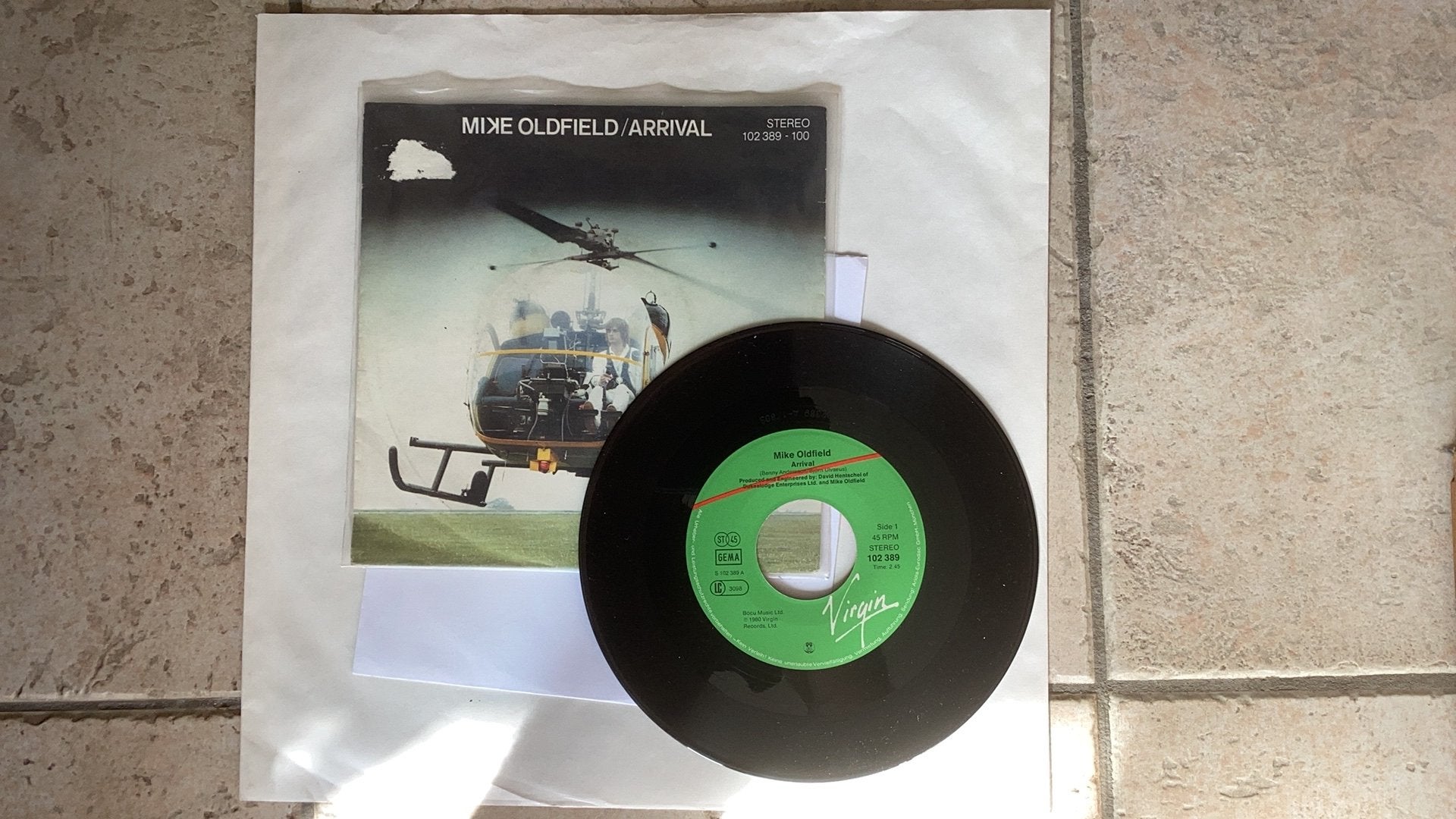 Single Mike Oldfield - Arrival, Ophalen of Verzenden, Gebruikt, 7 inch, Pop