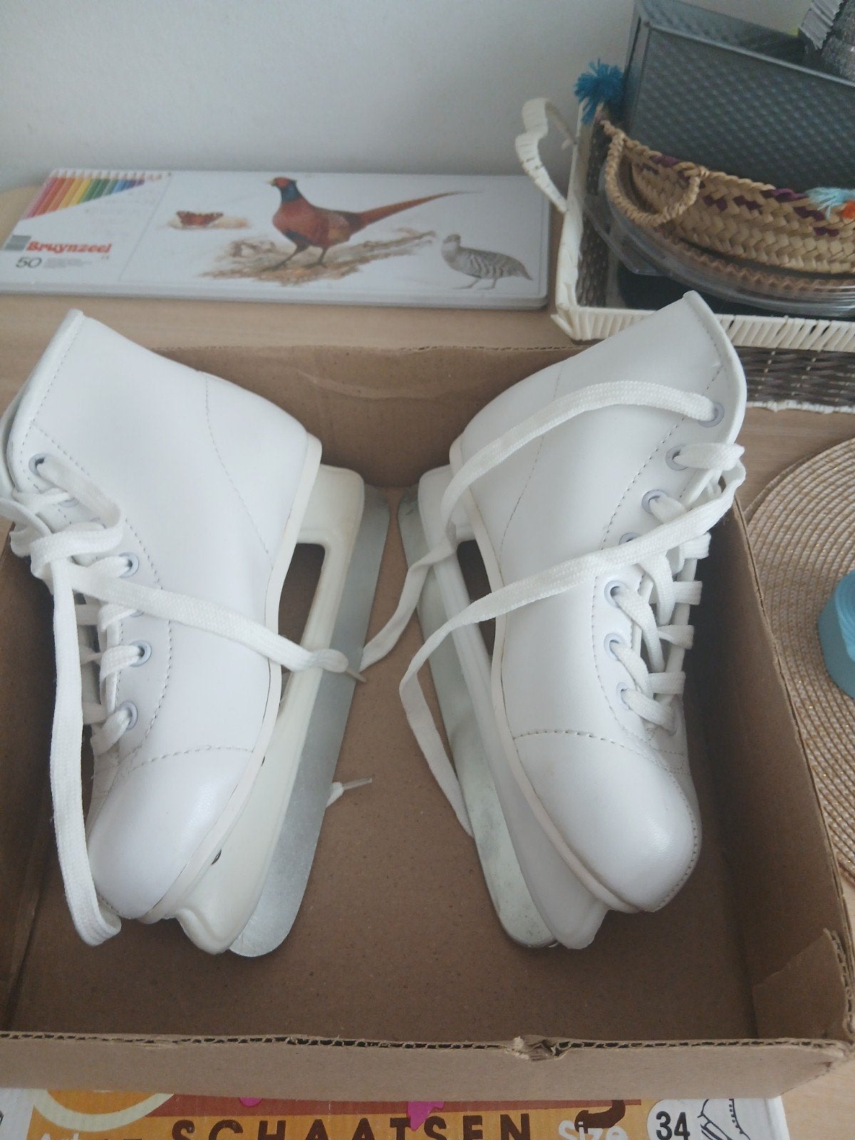 Witte kunstschaatsen - Maat 34, Ophalen, Nieuw, Kunstschaatsen, Overige merken