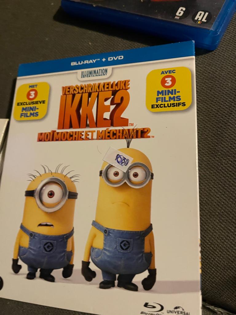 Verschrikkelijke Ikke 2 - Blu-ray + DVD met 3 mini-films, Cd's en Dvd's, Blu-ray, Ophalen of Verzenden, Gebruikt, Tekenfilms en Animatie