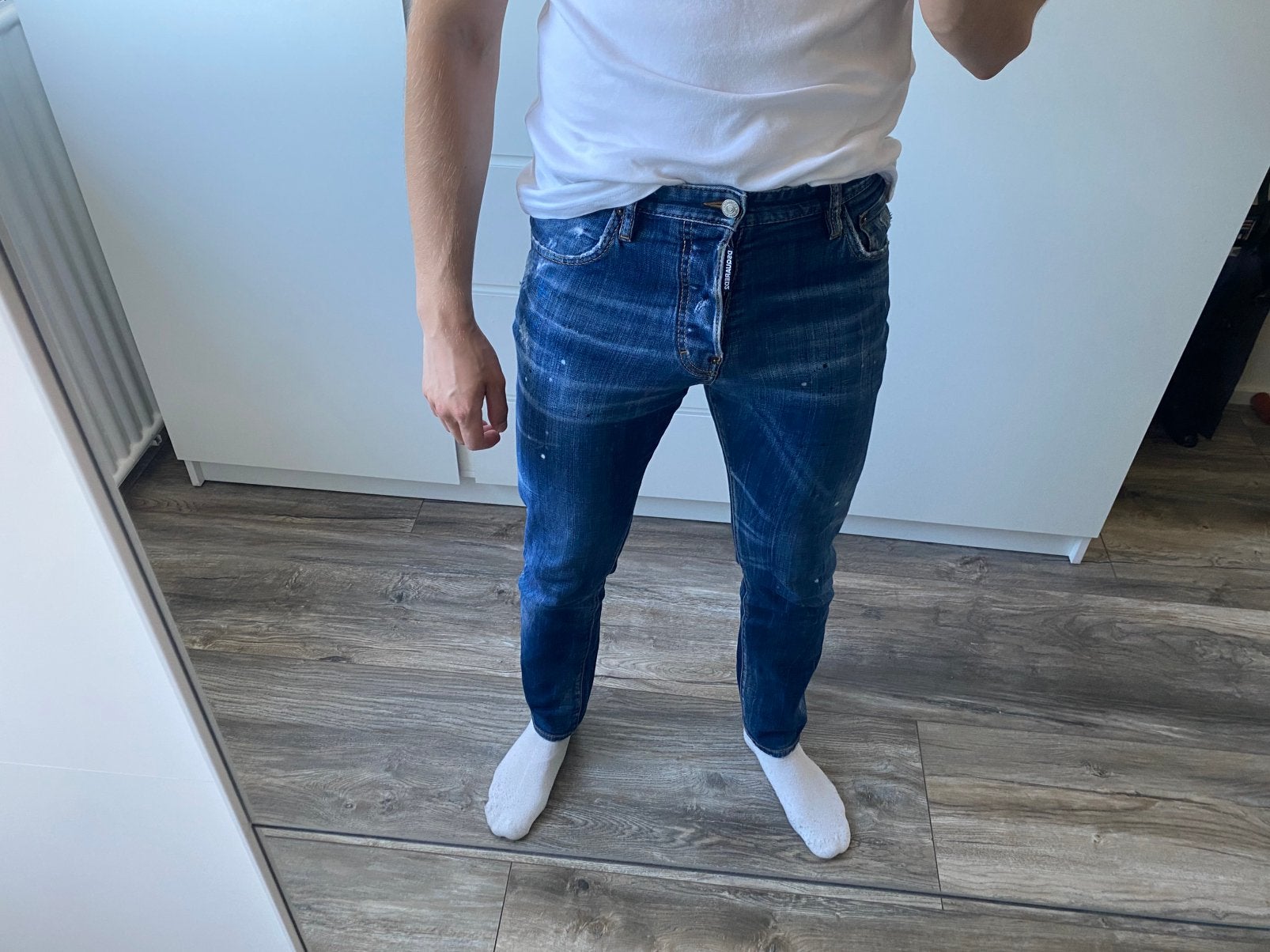 Dsquared2 Sexy Mercury Jean Blue Size 46, ., W32 (confectie 46) of kleiner, Zo goed als nieuw, .