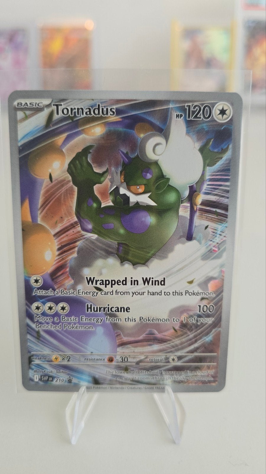 Tornadus Pokémon Kaart - Nieuwstaat, Ophalen of Verzenden, Zo goed als nieuw, Losse kaart