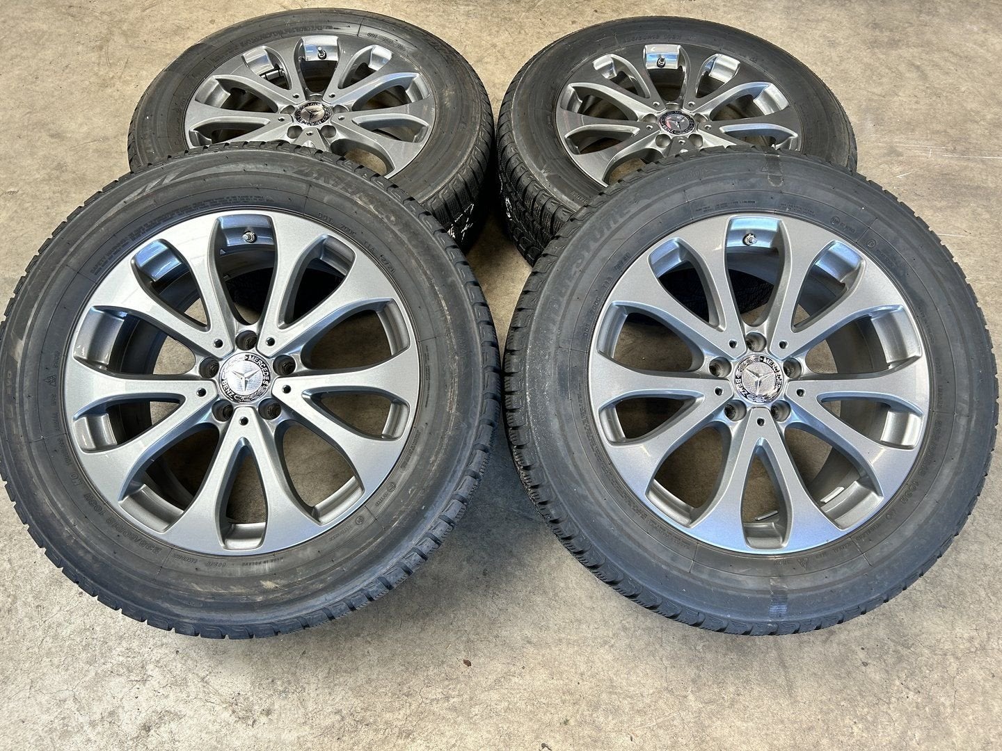 ✅18 inch originele velgen + winterbanden Mercedes GLC
