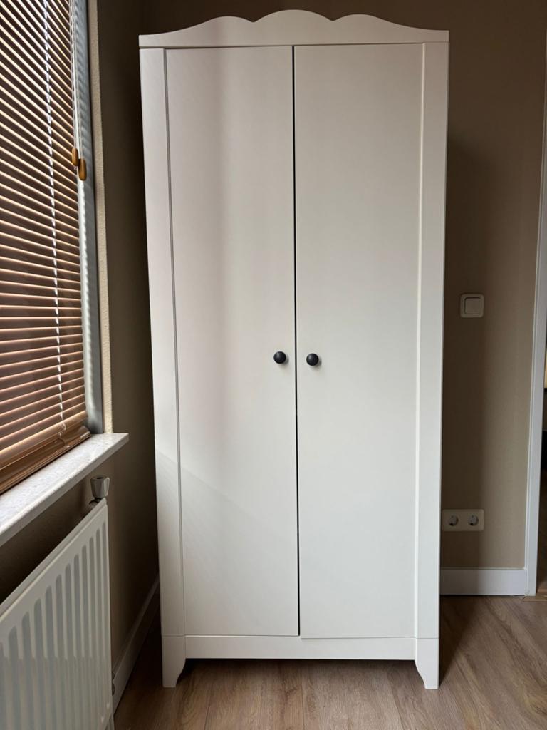 Witte kinderkast met boogjes, Ophalen, Gebruikt, Kast, 50 tot 70 cm