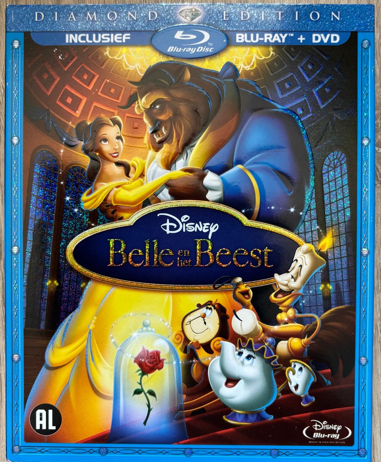 Disney Belle en het Beest Diamond Edition Blu-ray + DVD, Ophalen, Bonusmateriaal, Animatie, Alle leeftijden