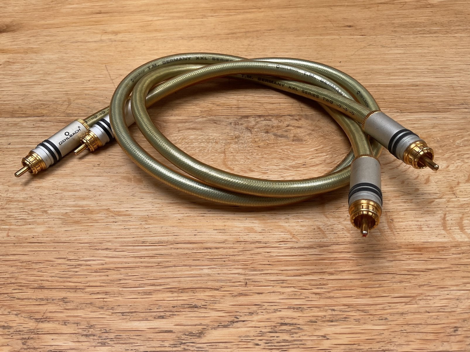 Oehlbach XXL series two stereo rca interlink 75cm, Ophalen of Verzenden, Gebruikt, Minder dan 2 meter, Interlink-kabel