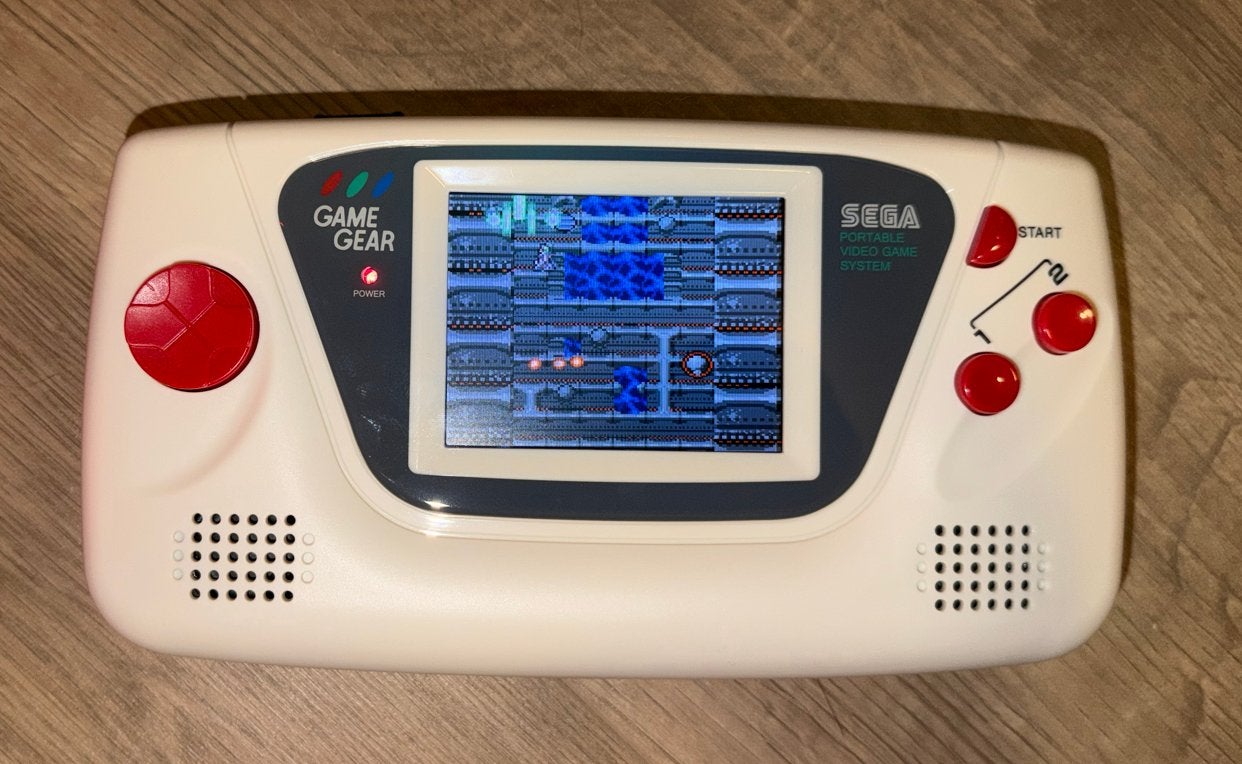 Sega Game Gear met spel - Wit, Game Gear, Ophalen of Verzenden, Zonder controller, Gebruikt