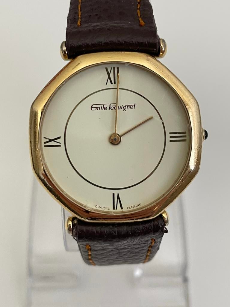 Emile Pequignet Moorea Vintage Goud Verguld Horloge 9204221, Overige merken, Goud, Polshorloge, Verguld