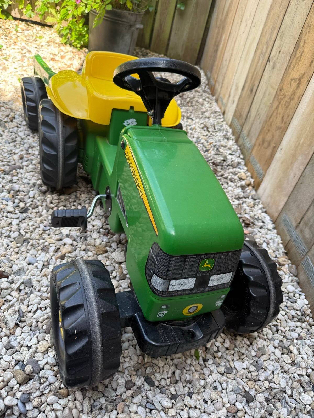 John Deere traptractor met aanhanger, Ophalen, Gebruikt, Trapvoertuig