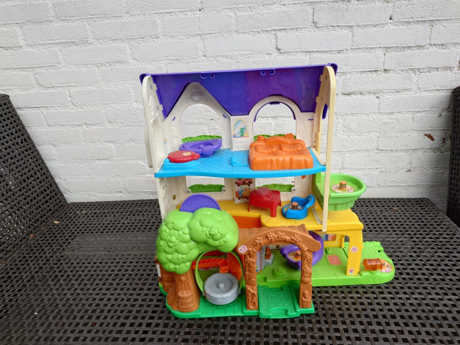 Autobaan van Fisher Price, VTech en Vrolijke Vriendjes, Ophalen, Gebruikt, Speelset